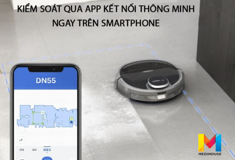 APP điều khiển Ecovacs Deebot DN55