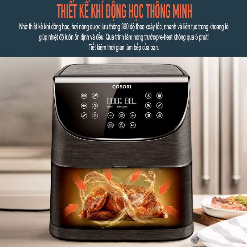 Tích hợp công nghệ Air Crisp luồng nóng xoáy lốc