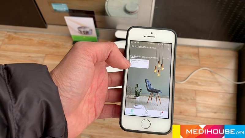 Cách cài app cho robot hút bụi